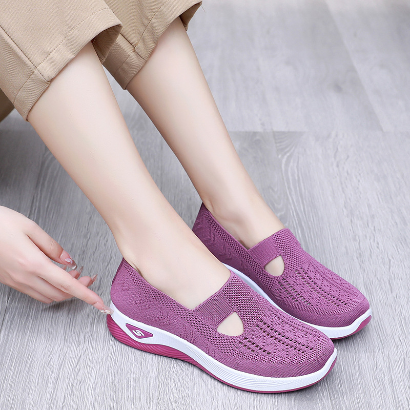 Foreign Trade Women's Shoes 2025 Summer Cross-Border Shoes Large Size Women's Casual Shoes Middle-Aged and Elderly Mother's Shoes Factory Delivery