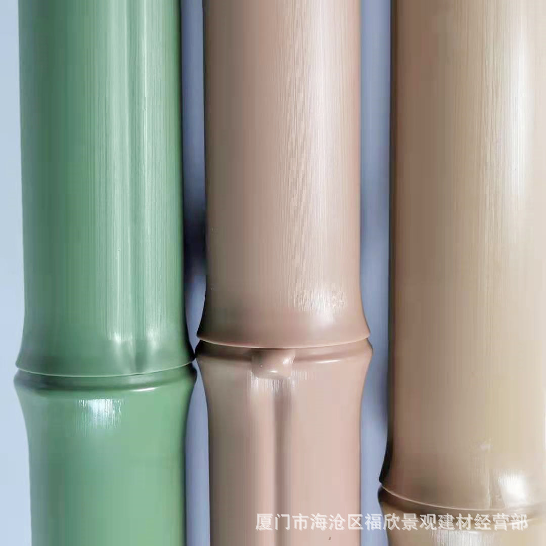 Factory wholesale Hunan hotel leisure area simulation bamboo ceiling fire prevention insect-proof plastic bamboo artificial bamboo tube