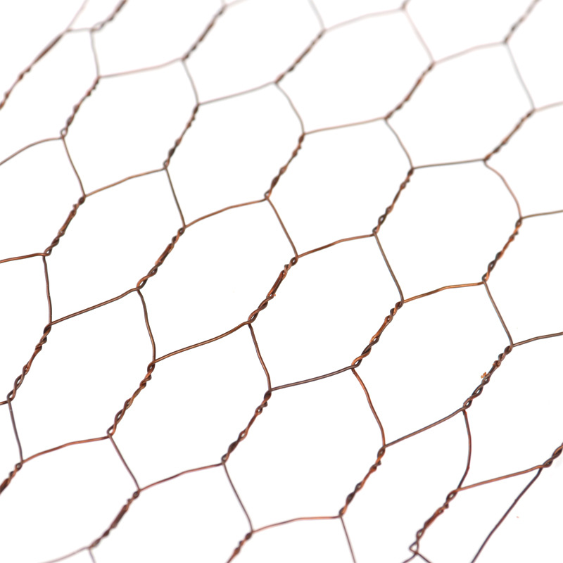 Chicken Cage Net, Handicrafts, Flower Arrangements, Cross-Border Styles, Wedding Scenery Decoration, Brown Hexagonal Mesh Steel Wire