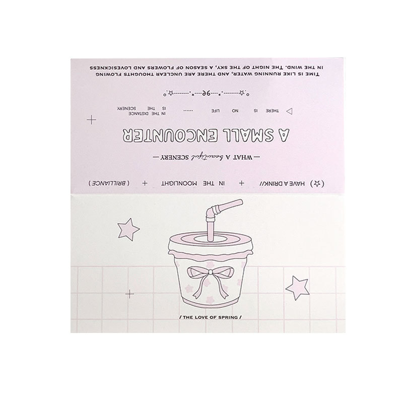 Original ins Style Folding Big Card Head Love Bean Small Card Packaging Material Star-chasing Jewelry Gift Card Packaging Card