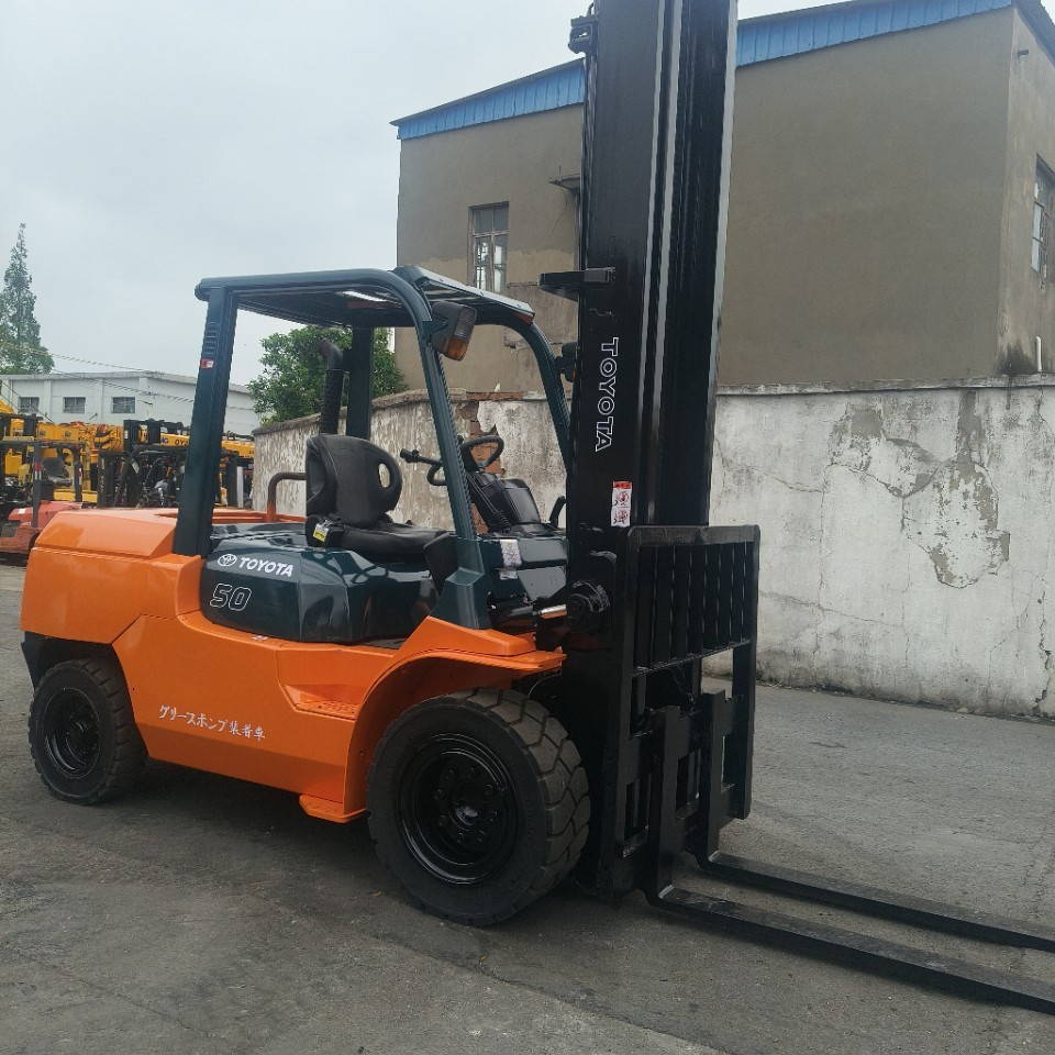 Прямые продажи на внешнем рынке, оригинальный японский погрузчик Toyota на 5 тонн, б/У импортный погрузчик