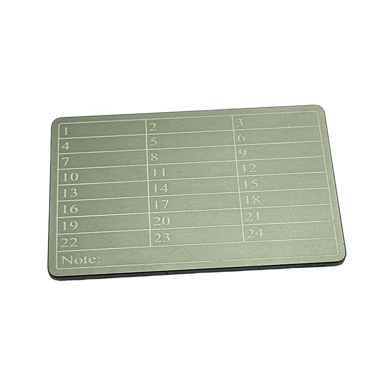 Aluminum Alloy Word Memorizer (Password Book) Manufacturer Supplies Double-Board Engraving Mnemonic Board Stainless Steel Sign