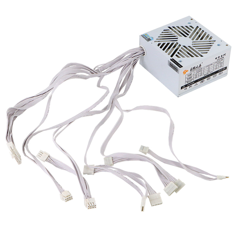 Dragon Storm White chassis power supply 650W750W dual-channel X99 dual CPU dual GPU sea view room host power supply