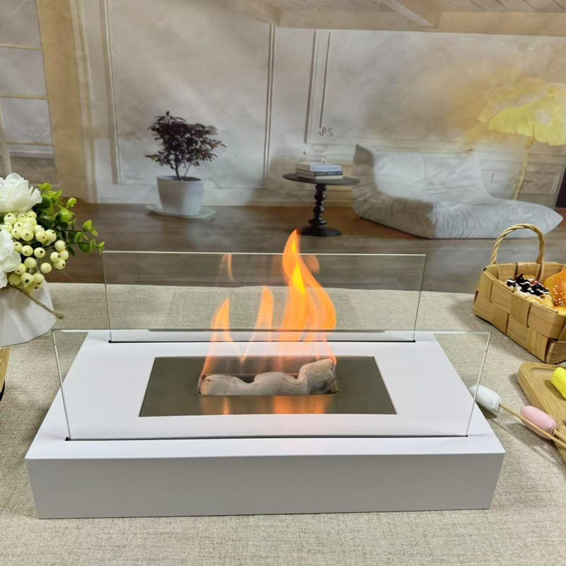 Alcohol Fireplace Outdoor Portable Small Stove Indoor Decoration Portable Desktop Real Stove Heating Atmosphere Real Fire Pit