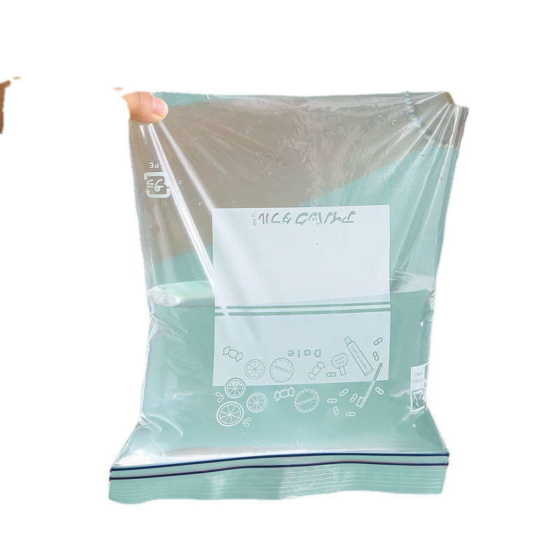 Food-Grade Sealed Bags, Refrigerator Storage Bags, Household Storage and Freezing Sealed Bags, Double-Ribbed Thickened Storage Bags in a Box