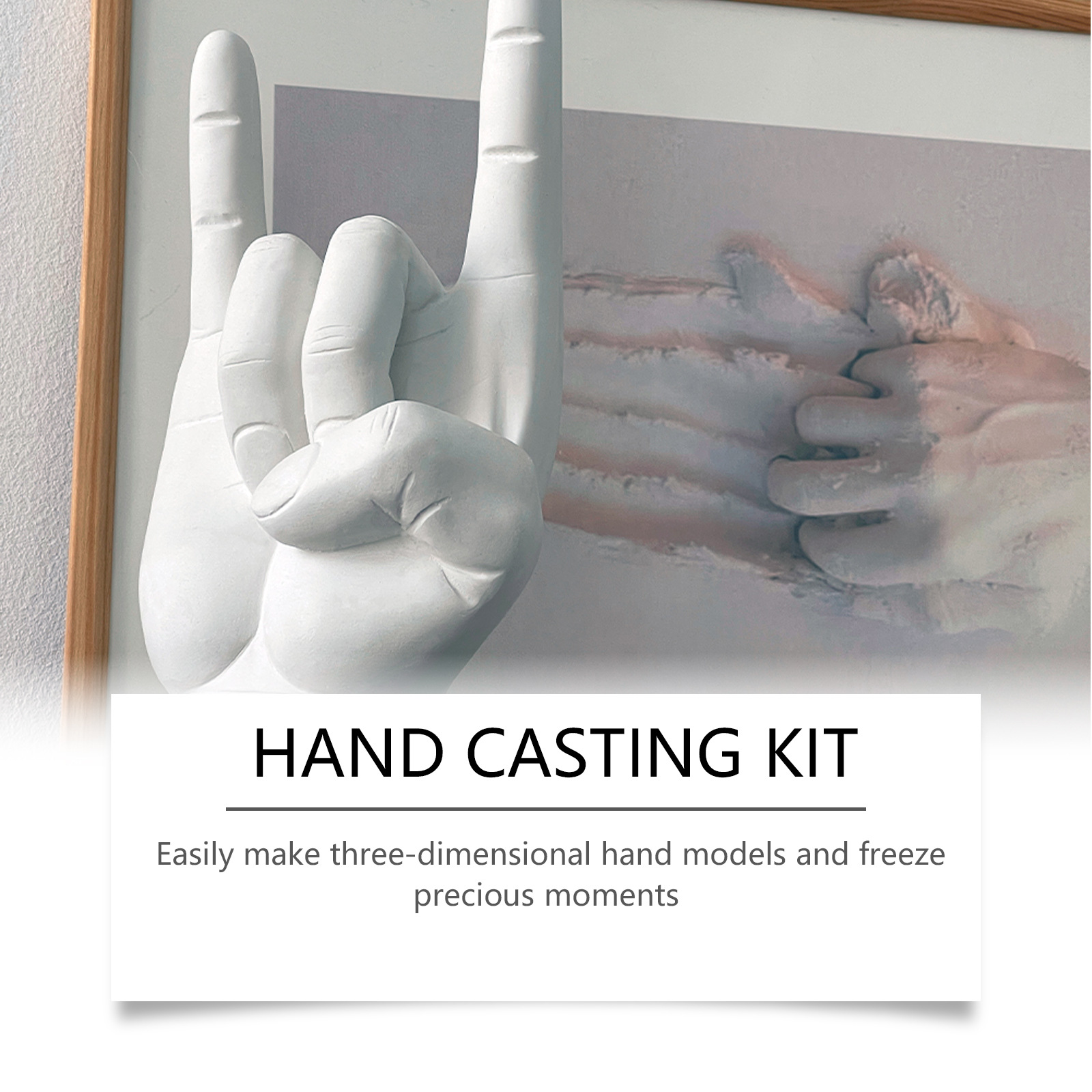 Dowmoo Hand Mask Powder DIY Kit 3D Model Powder Handprint DIY Souvenir Hand Mask Kit