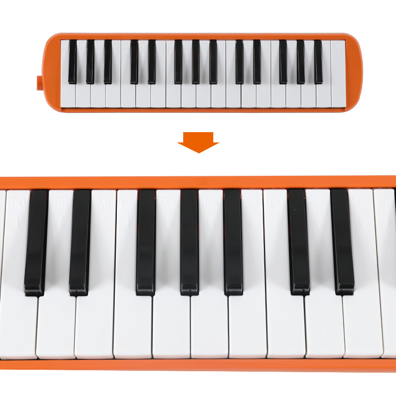 Foreign trade hot sale 37 harmonica beginners 32 key harmonica children's classroom practice multi-color optional musical instruments wholesale