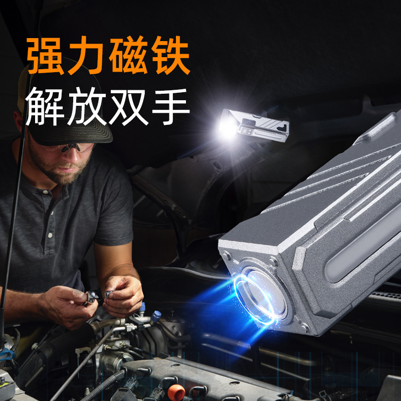 Cross-Border New Cob Soft Glue Sensor Headlight Outdoor Head-Mounted Rechargeable Led Multi-Angle Head-Mounted Flashlight