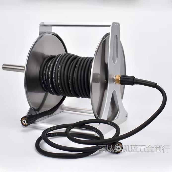 High-Pressure Car Washing Machine Hose Reel Special Water Pipe Reel Explosion-Proof Steel Wire High-Pressure Pipe Storage Rack Pipe Reel Household