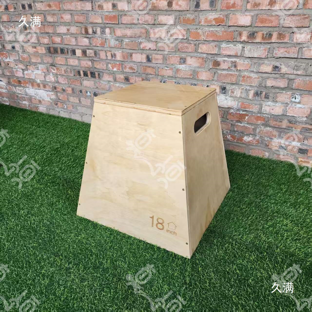 Wooden Color Jump Box, Trapezoidal Jump Box, Fitness Jump Box, Commercial and Home Track and Field Exercise, Four Heights to Choose from