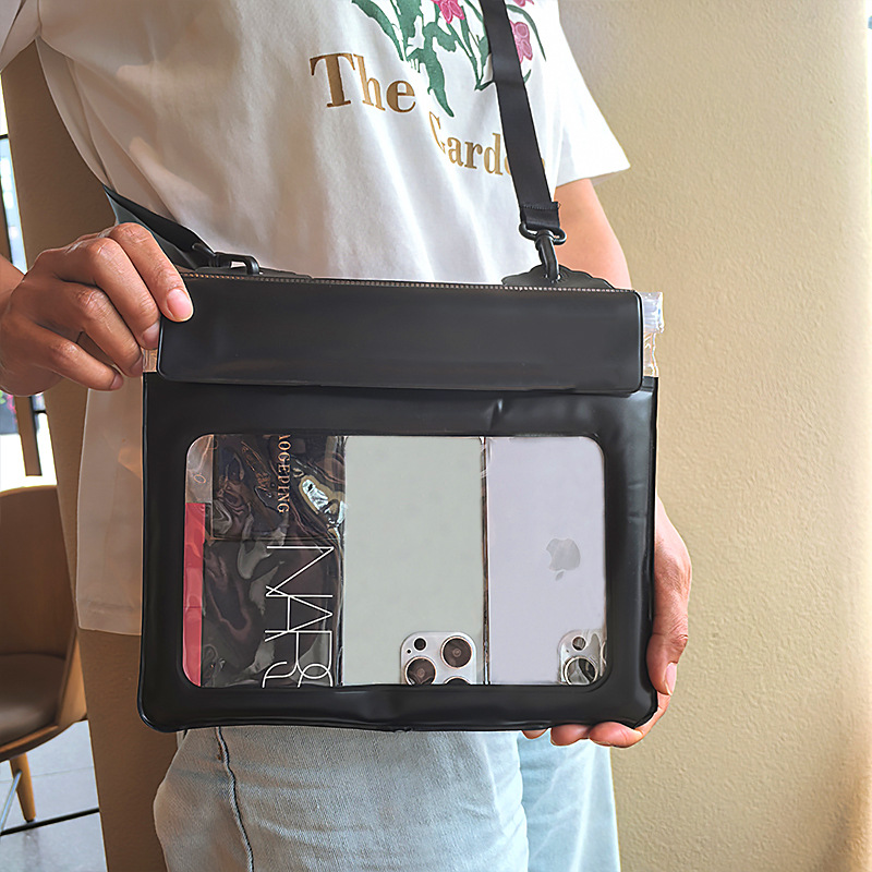 Large Capacity New Mobile Phone Waterproof Bag Four-Layer Sealed Drifting Hot Spring Play Water Floating Airbag Waterproof Satchel Waist Bag