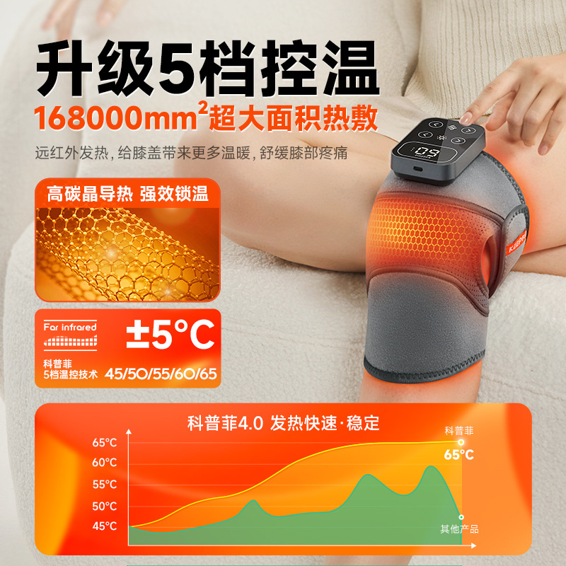 Copfield Heating Knee Pads for Old Cold Legs, Intelligent Warmth, Electric Joint Hot Compress, Pain Relief, Warm Knee Massager
