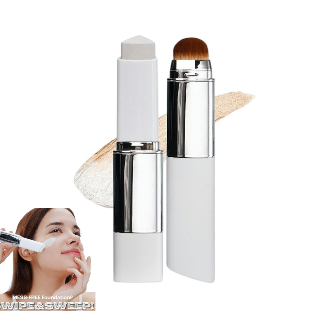 Blanc Cover Cream Stick V Foundation Stick Double-Ended with Brush Lightweight and Fitting Liquid Foundation Cross-Border