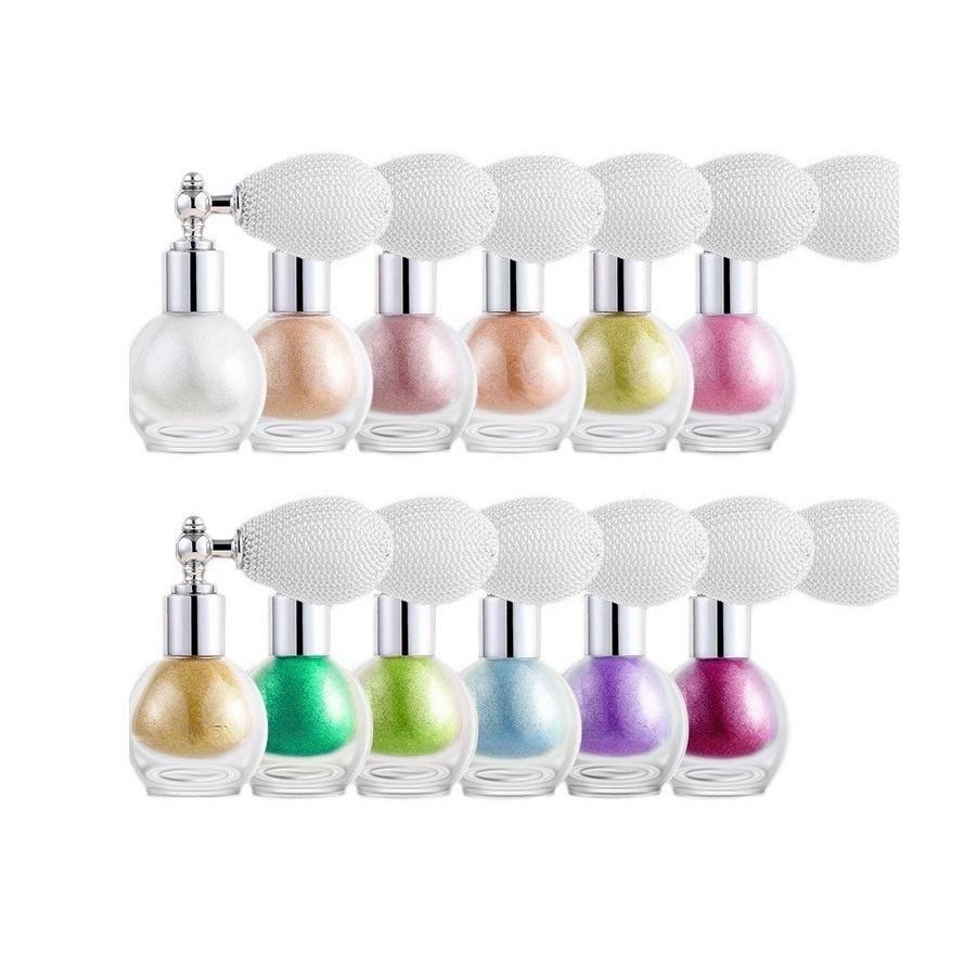 Cross-Border Beauty Air Bag Glitter High-Gloss Spray Powder Bridal Makeup Fine Powder Makeup Brightening Spray Powder Clavicle Glitter Spray
