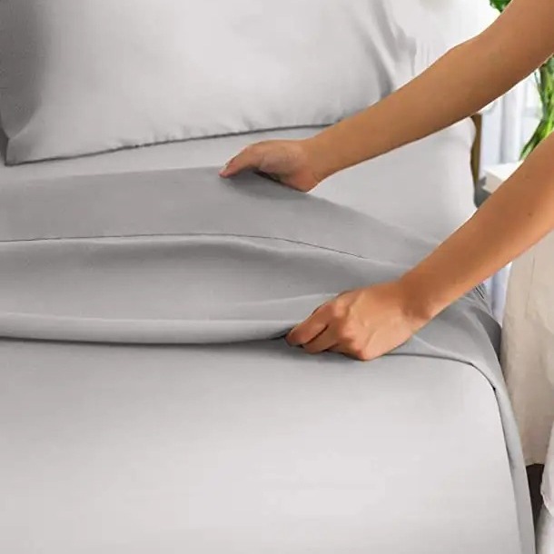 Amazon Cross-Border Bedding Four-Piece Set, Bed Bed Sheetss, Fitted Bed Sheetss, Pillowcases, 4-Piece Set, Polyester Ruffled Multi-Piece Set