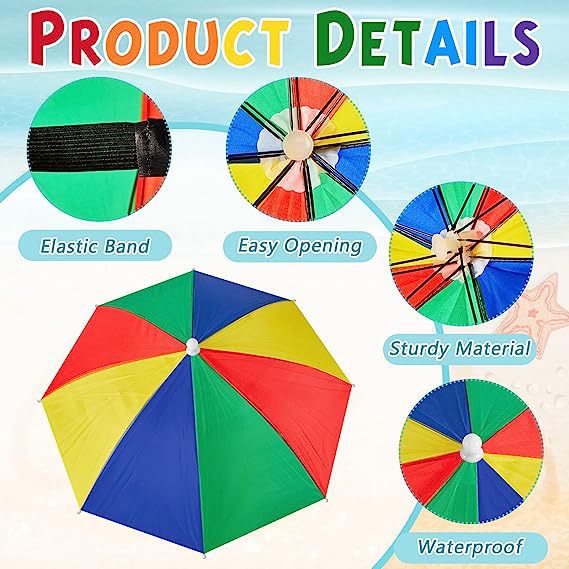 Fishing fish hat umbrella large Children adult hat head wearing umbrella cap men's and women's outdoor folding sun umbrella hat umbrella