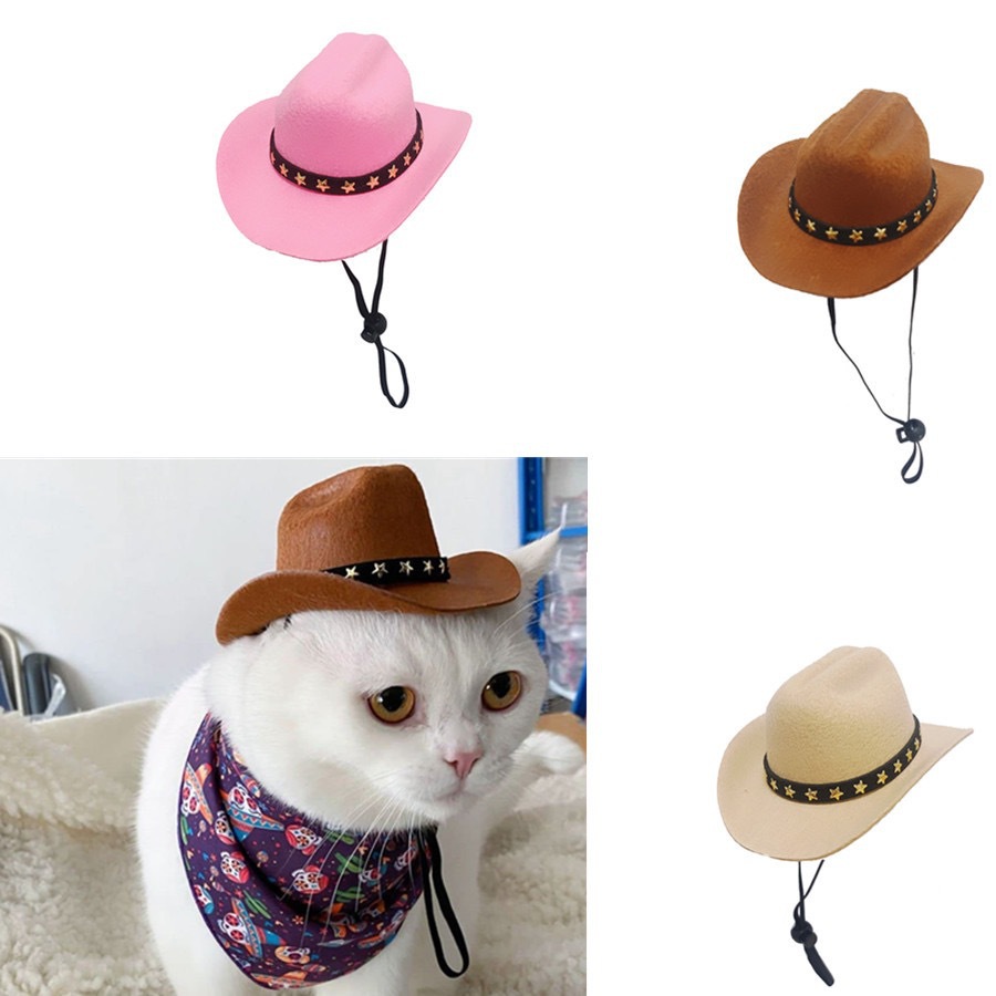 New mini pet cowboy hat small cat and dog pet hat Party Festival small hat