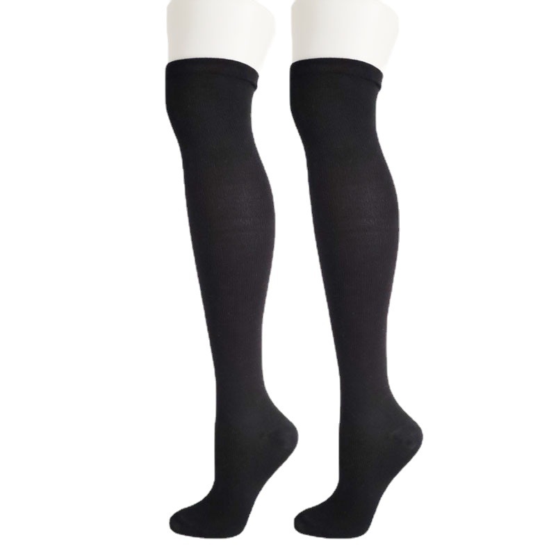 Customized Processing of High-Quality Long-Tube Girls' Socks with Pictures and Samples, Customized with Various Multi-Color Logo Long-Tube Knee-High Socks