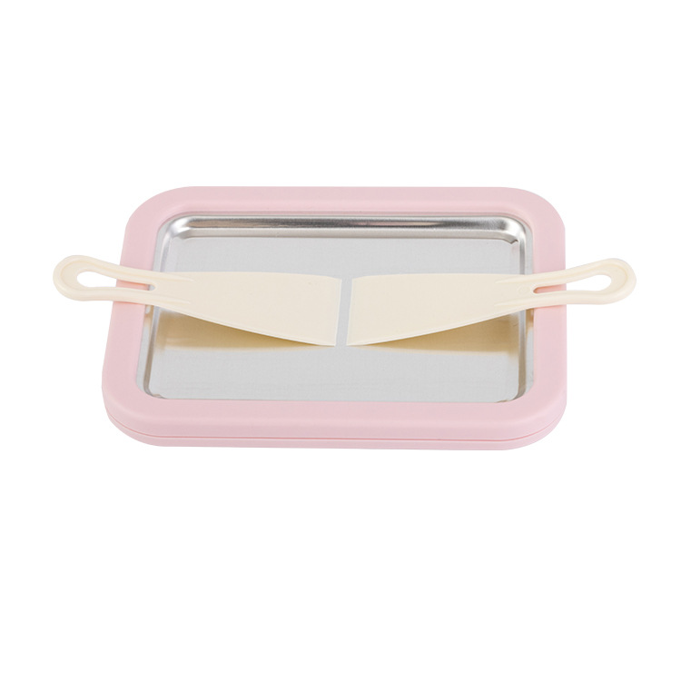 Household Ice Frying Pan, Household Mini Ice Frying Machine for Children, Non-Electric Yogurt Frying Machine, Children's 304 Ice Frying Plate