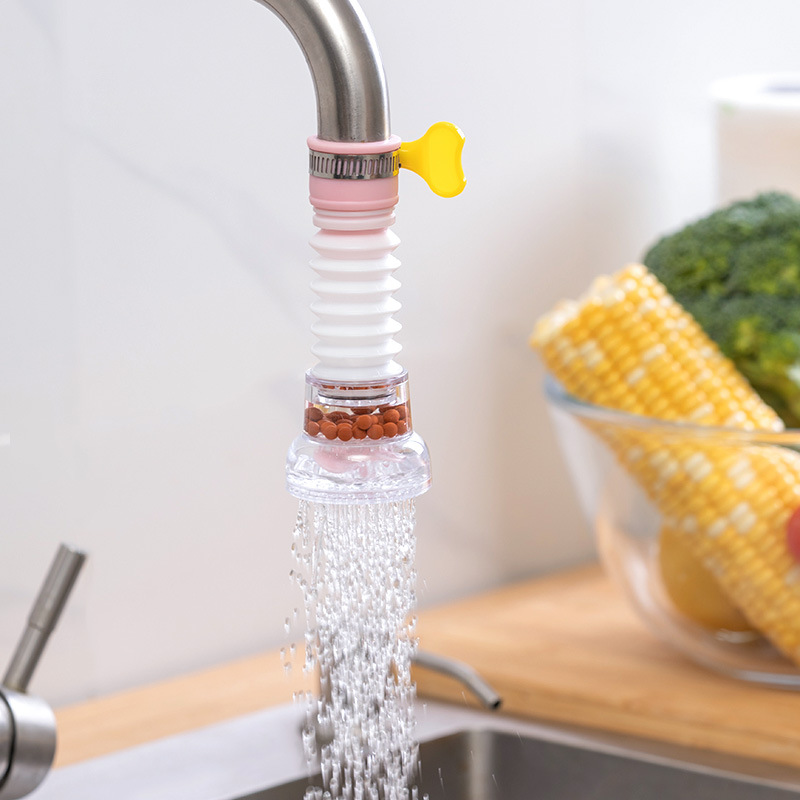 Household kitchen faucet rotatable tap water nozzle vegetable splash-proof water saver with buckle shower