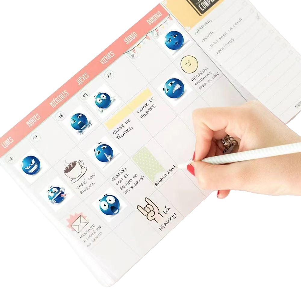 Creative Little Blue Bean Emoji Expression Pack Campus Students Kidsren Office Workers Fun Expression Pack Stickers Smiley Face