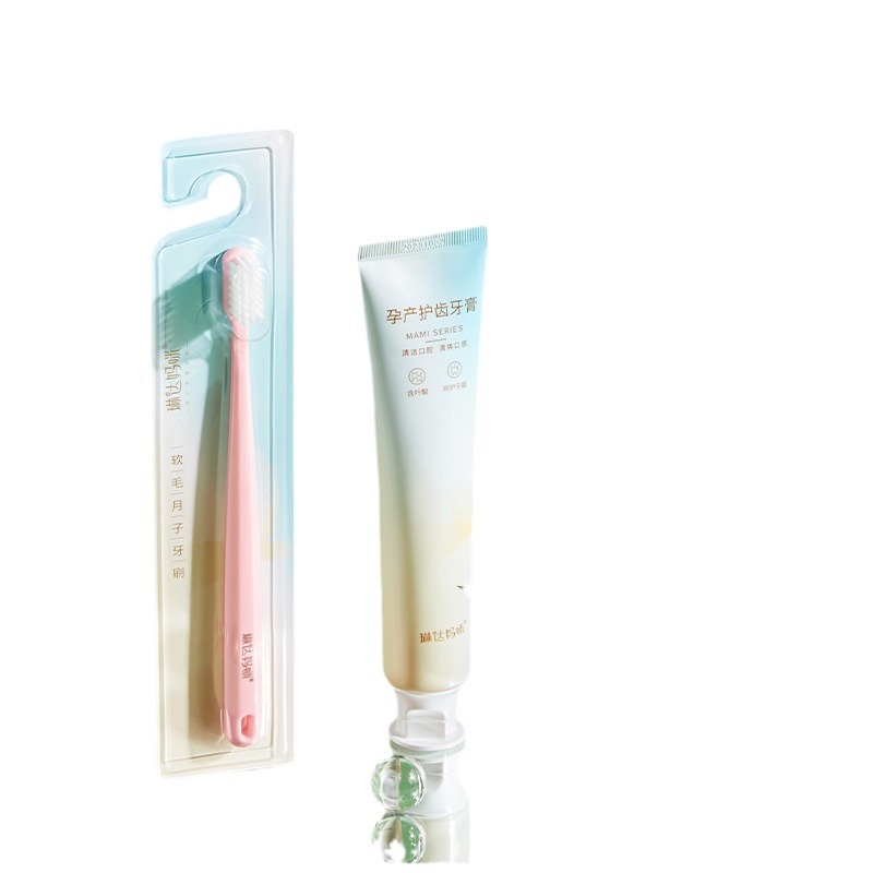 Linda Mummy Toothbrush Pregnant and Parturient Toothbrush Soft Hair Toothbrush Postpartum Oral Care Products 1 Pack