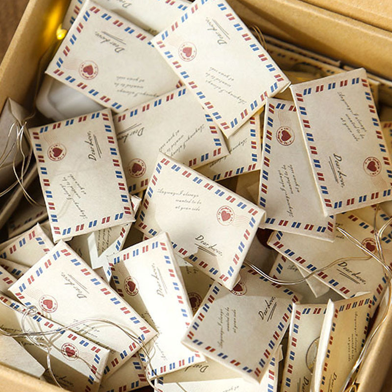Мини Конверт Для Бумаги Любовное Письмо Нишевое Признание Пары Мужчина и Женщина Друзья DIY Наклейка Наклейка