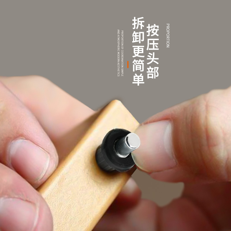 Телескопическая средняя петля для шкафной двери, латунный фиксатор, мебельный соединитель, пластиковый телескопический штифт, ABS пружина, средний вал