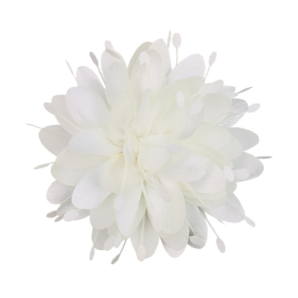 In-Stock 10cm Korean Satin Flower New Fabric Headpiece High-End Clothing Accessory Cross-Border Hairband Supply