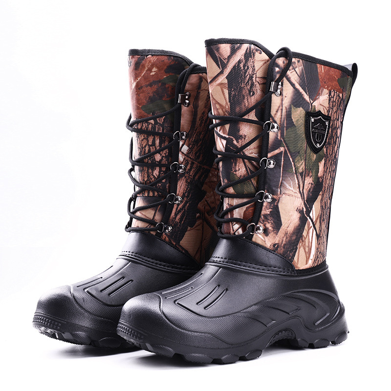 Winter Fishing Shoes Super Light Non-slip Warm Waterproof Sandy Fishing Men's Anchor Fish Ice Fishing Winter Fishing Shoes Fishing Tackles Cotton Boots