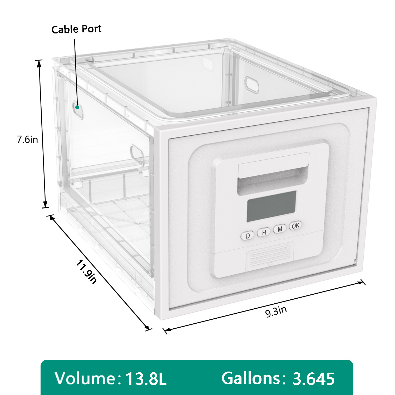 Timing unlock or password to open the door Food folding storage box Snack storage box Mobile phone prison timing medicine box