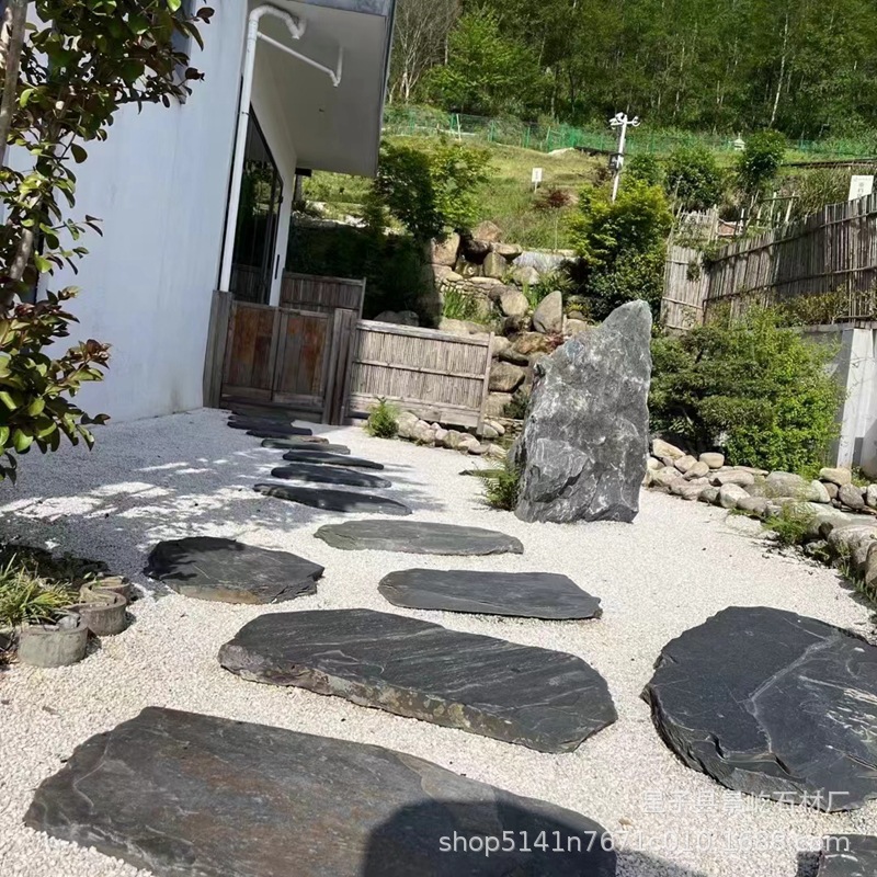Irregular Stepping Stones Made of Bluestone for Garden Courtyard Paving, Non-Slip Mat for Garden Lawn, Cultural Stone