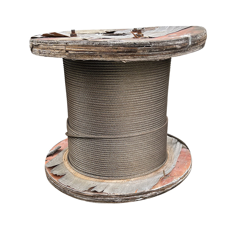 Factory wholesale 6x 37 multi-strand braided wire rope smooth oiled wire rope 6mm series lifting oil rope