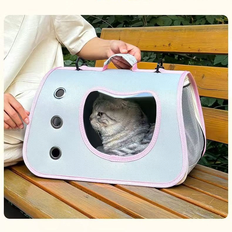 Cat Bag Pet Messenger Bag Outgoing Portable Pet Bag Breathable Large Space Cat and Dog Universal Bag Small Dog Travel Bag