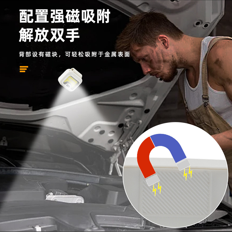 Cross-Border Magnetic Headlamp, Portable Lighting, Strong Light Work Light, Outdoor Fishing and Running Special Induction Flashlight