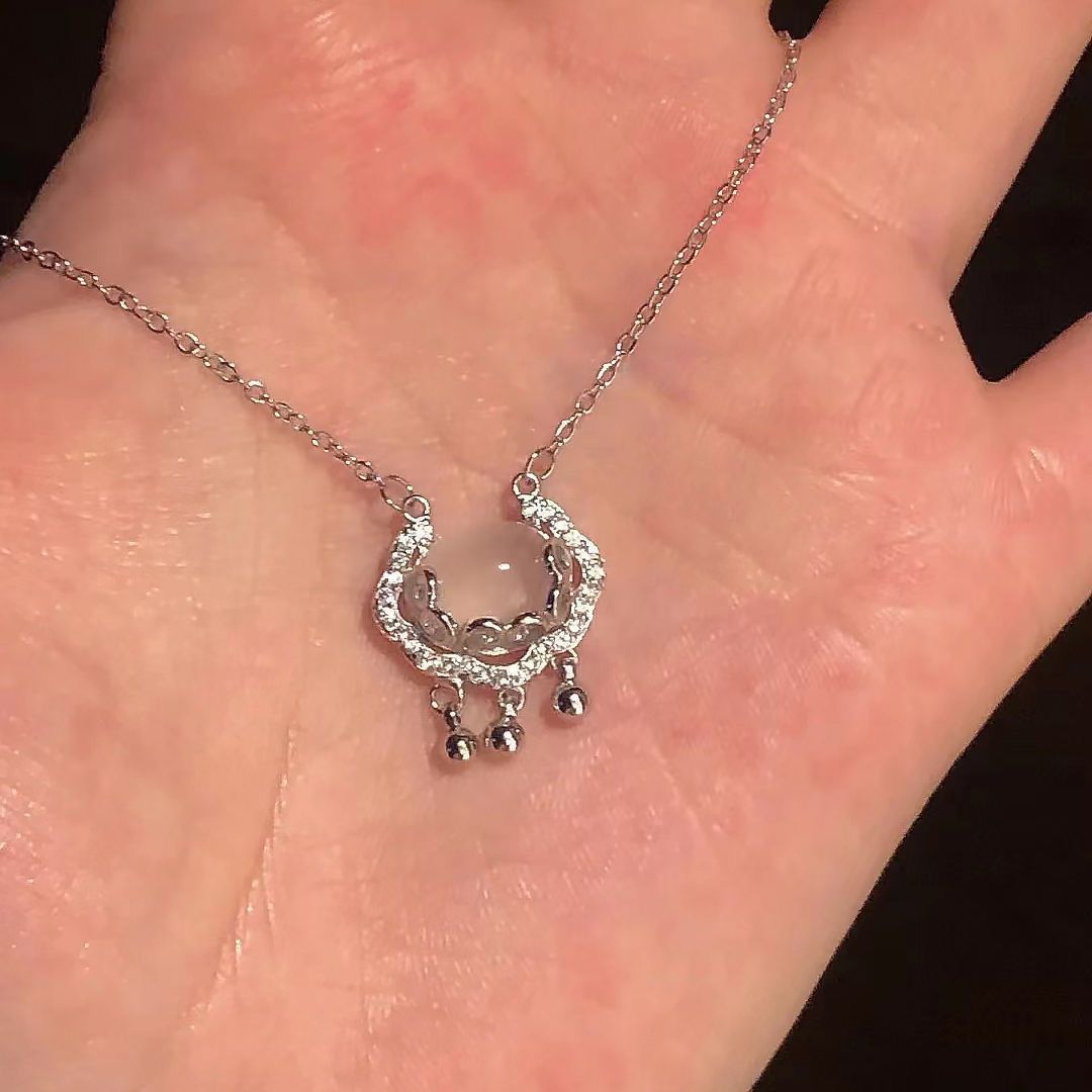 New Guofeng Xiangyun Lock Necklace Ping'an Auspicious High-grade Light Luxury Niche Chinese Design Women's Collarbone Chain