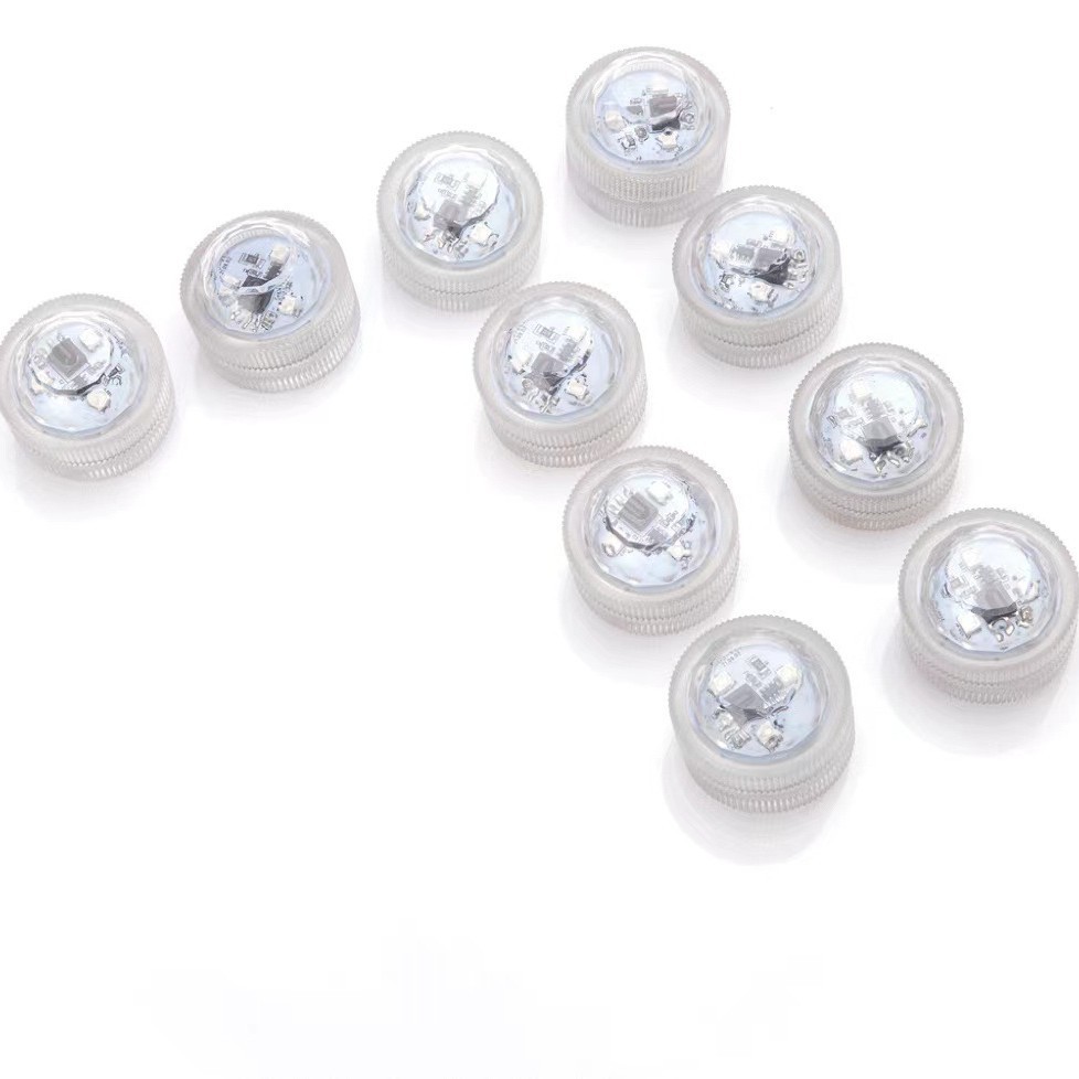 Cross-border new LED Diamond knob light outdoor skateboard waterproof decorative light RGB remote control diving light factory direct sales