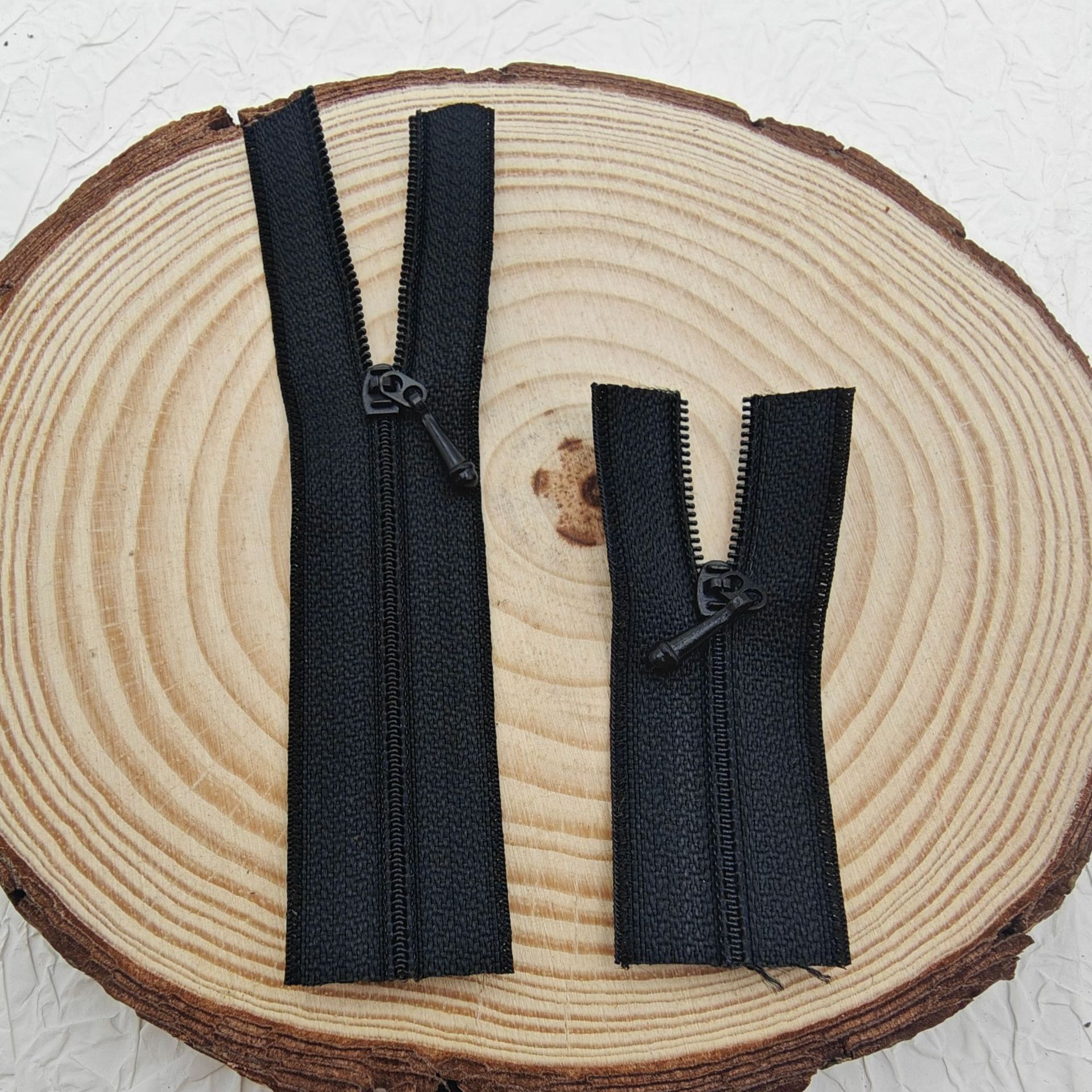 In-Stock No. 0 Zipper Doll Clothes Nylon Black and White Closed-End Zipper Small Zipper Doll Bjd Doll Clothes Toy Zipper