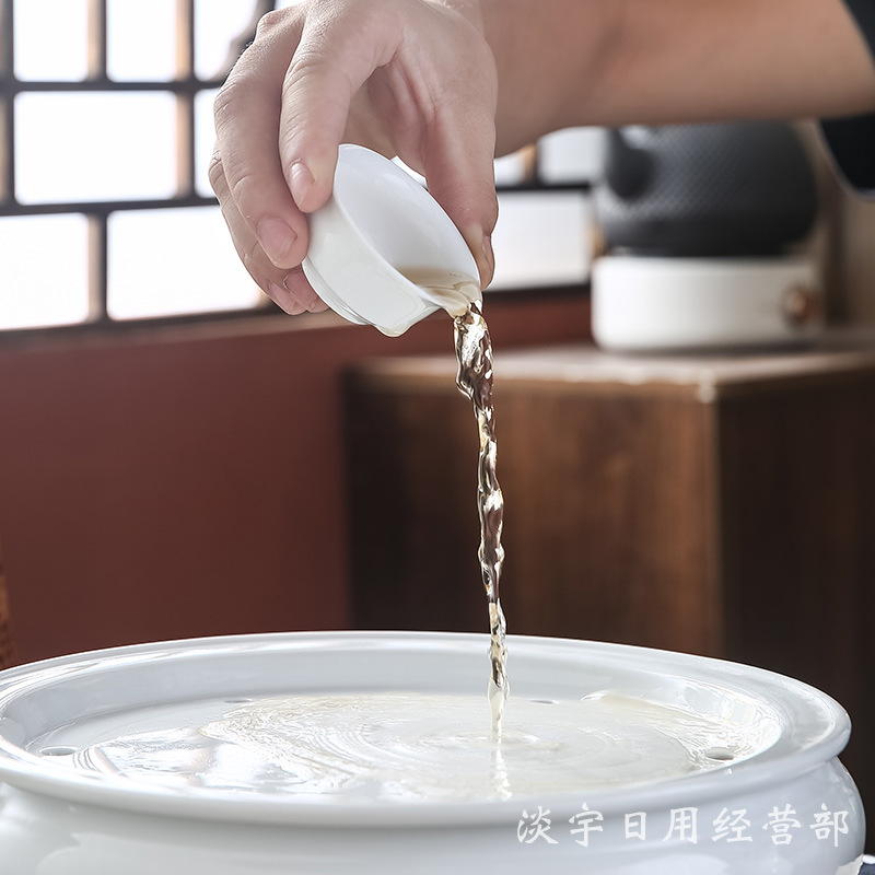 White Porcelain Tea Cup; Kung Fu Tea Set Tea Cup Pure White Ceramic Small Household Tea Cup Small Cup Drinking Tea Small Water Cup