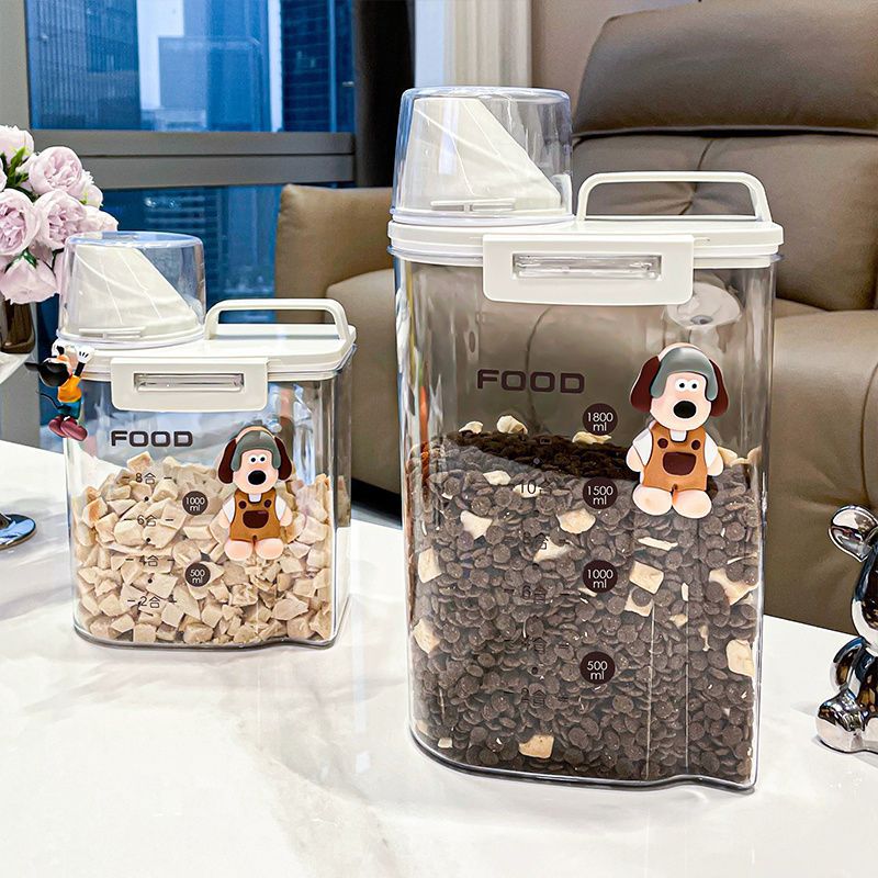 Бочка для хранения корма для кошек и собак, герметичная, влагозащитная, контейнер для хранения пищи и закусок