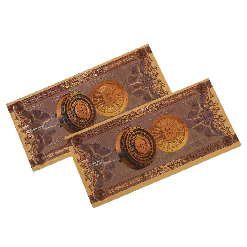 Gold Foil Commemorative Coins Pet Plastic Gold Foil Gold Banknotes New Yen 800 Million Commemorative Banknotes Japanese Commemorative Coins Wholesale Customization