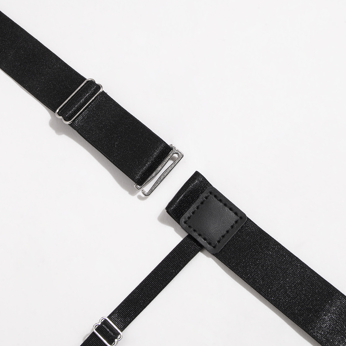 Unisex Simple elastic adjustable three-clip shirt clip socks clip business all-match in stock neat men