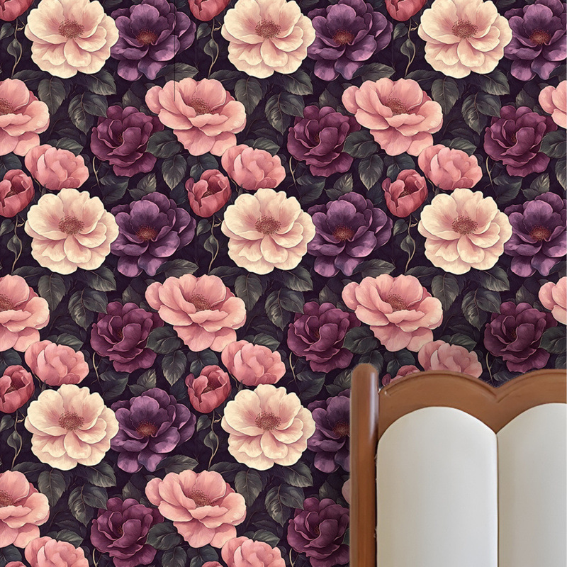 Цветочные обои, наклейки для ремонта мебели, наклейки для шкафа, литературные наклейки, обои для ремонта мебели высокого класса