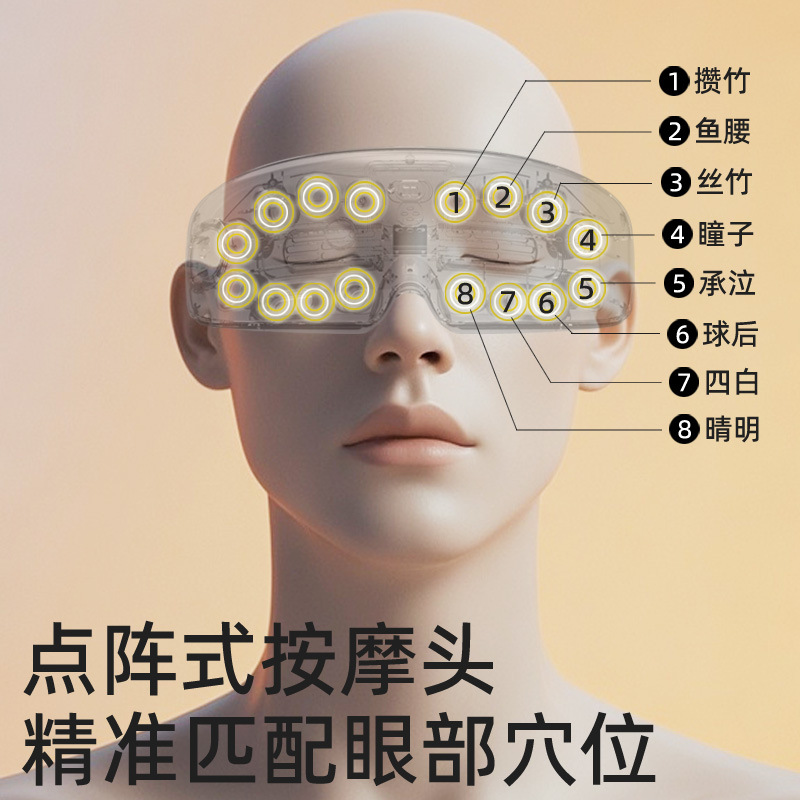 Eye Massager Steam Eye Mask Atomization Eye Moisturizer Acupoint Hot Compress Vibration Eye Protector Eye Massager Manufacturers