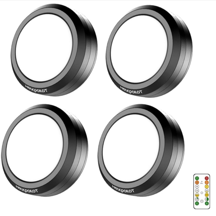 Cross-Border Small Night Light Led Sound-Activated Light, 13-Color Rgb Bedroom Wall Cabinet Battery-Powered Spotlight, Rgb Atmosphere Light