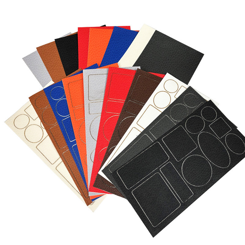 Cuttable Self-Adhesive Pu Leather Fabric for Sofa Leather Goods Repair, Furniture Hole Repair Patches, Ready Stock Wholesale