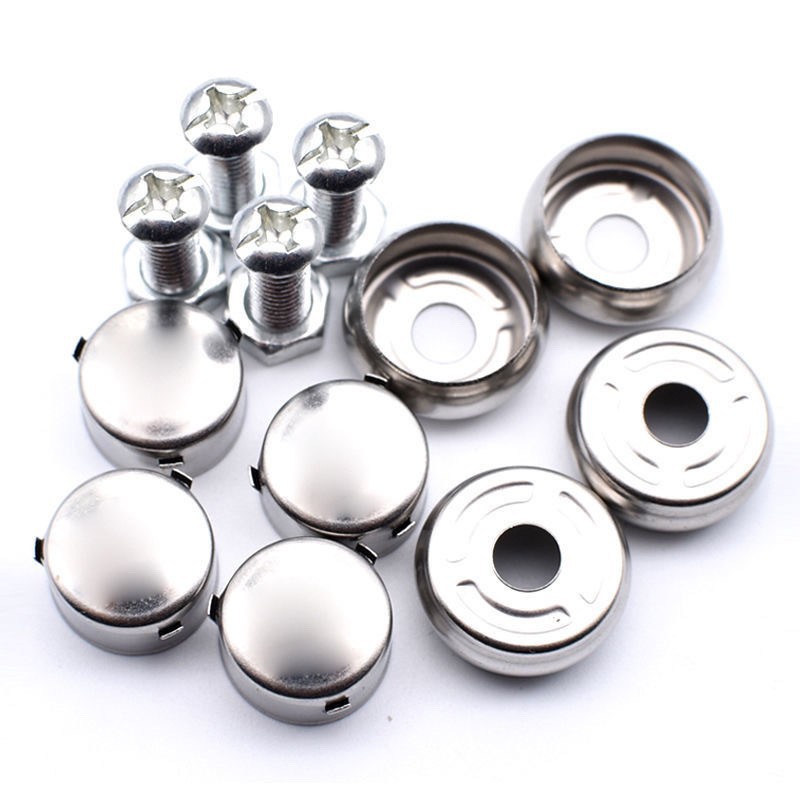 New Traffic Regulations License Plate Fixing Nut License Plate Frame Anti-Theft Buckle License Plate Screw License Plate Buckle Universal Nut Parts