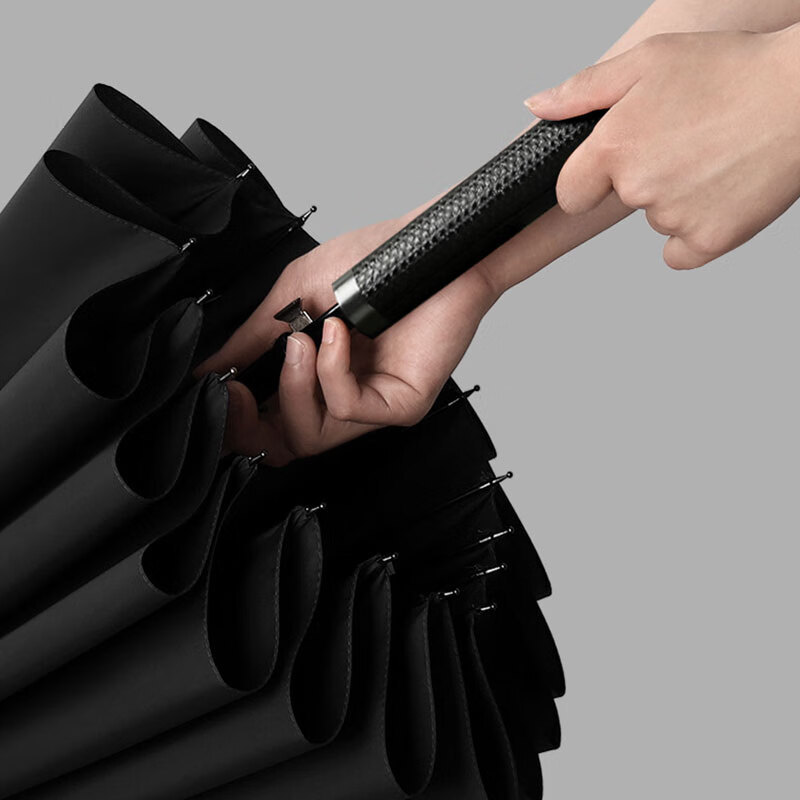 Обработка и кастомизация большого прямого гольф-зонта с кожаной ручкой, 16 спиц, двойной солнечный зонт, подарочный рекламный зонт