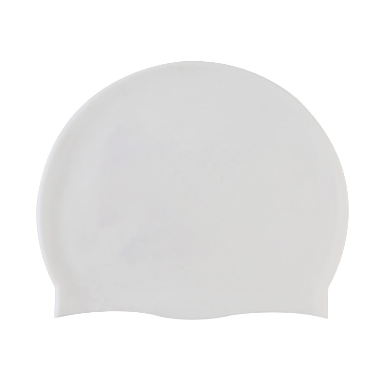 Silicone swimming cap adult men's and women's solid color swimming cap factory wholesale solid color swimming cap waterproof swimming cap with LOGO