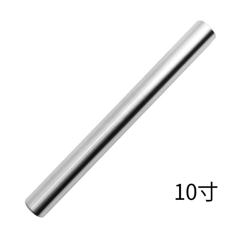 Manufacturer's Ready-Made 430 Stainless Steel Rolling Pin Kitchen Baking Stainless Steel Pressing Pin Dumpling Skin Pizza Rolling Pin